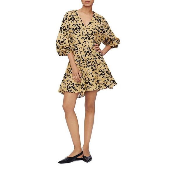 Anine Bing Peyton Printed Cotton Dress